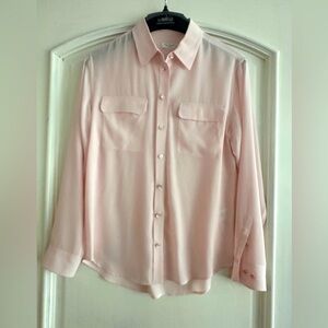 Equipment Pink Silk Blouse - worn once ! Perfect condition.